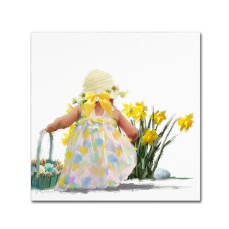 Trademark Fine Art The Macneil Studio 'Easter Egg Hunt' Canvas Art, 35x35 ALI8619-C3535GG